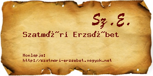 Szatmári Erzsébet névjegykártya