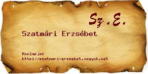 Szatmári Erzsébet névjegykártya